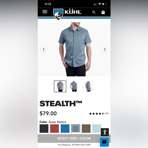 Kuhl shirt soft brown sandy grey - Picture 6 of 6